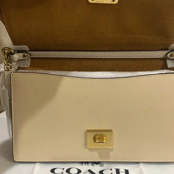Coach Hutton Colorblock Leather Shoulder Bag - Picture 8 of 13